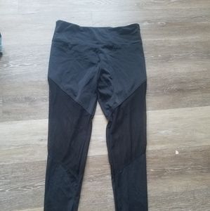 Black Spandex and Mesh Leggings